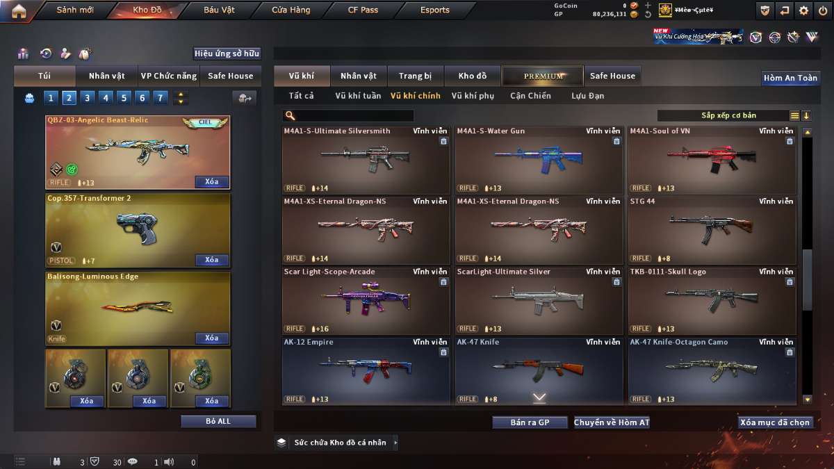 shop acc cf uy tin gia re